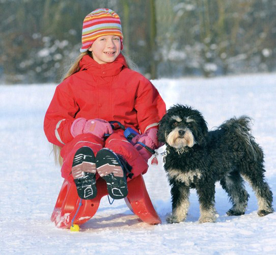 KHW Snow Shuttle sáně černá