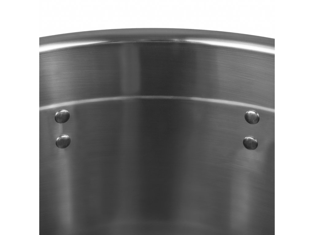 Nerezový hrnec s poklicí - zesílené dno, 40x40 cm, 42l