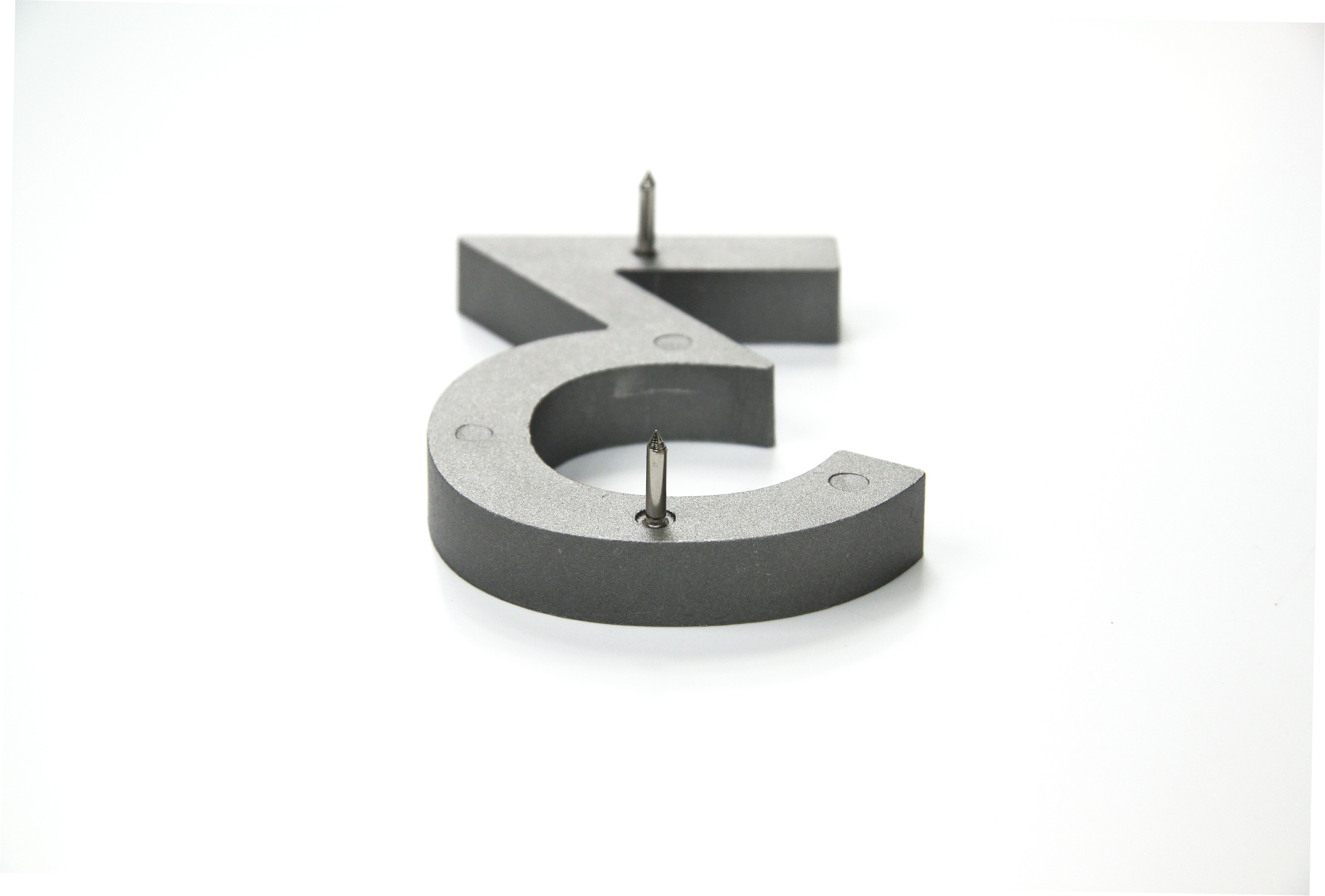 Richter domovní číslo 3D - Antracit matná 2