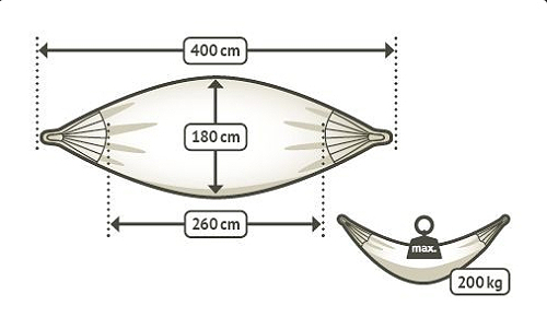 Houpací síť - La Siesta Brisa Kingsize Caribic wave