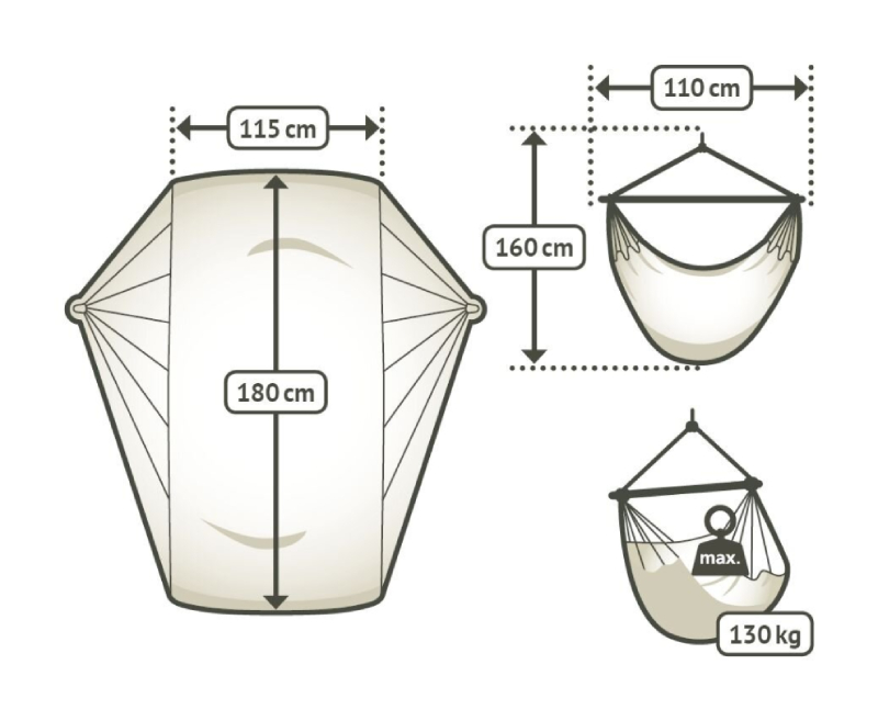 Houpací sedačka - La Siesta Habana Comfort flamingo