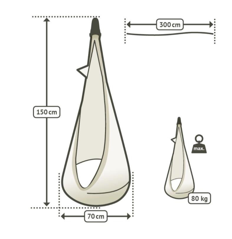 Závěsný vak - La Siesta Joki s uchycením froggy
