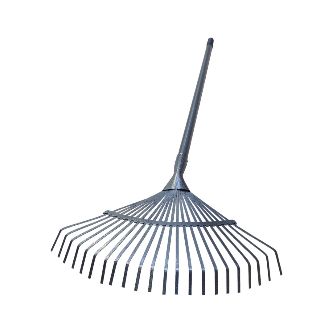 REFLEX hrábě na listí, švédské, výsuvné, s kovovou násadou 1,2 m, 15 drátů