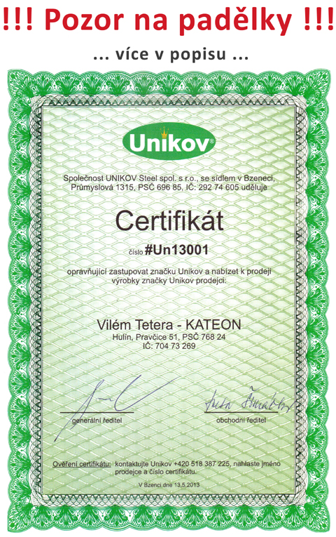 Zahradní nábytek - křeslo ELTON kovová židle U007 UNIKOV Vystavený kus