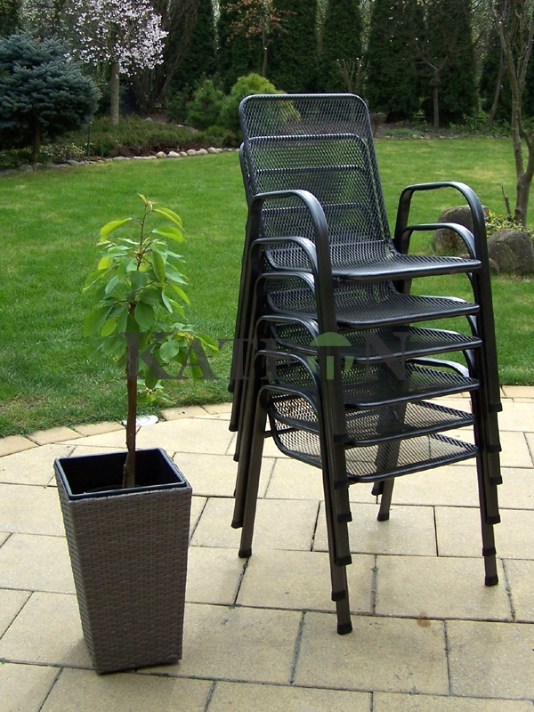 Zahradní nábytek - křeslo SÁGA nízká kovová židle U001 UNIKOV Vystavený kus