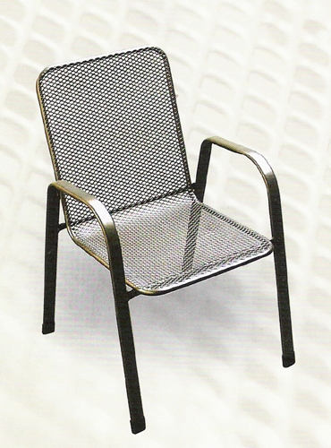 Zahradní nábytek - křeslo SÁGA nízká kovová židle U001 UNIKOV Vystavený kus