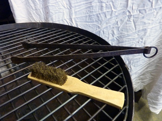 Venkovní ohniště a gril Kadai - průměr 60cm + nízký stojan