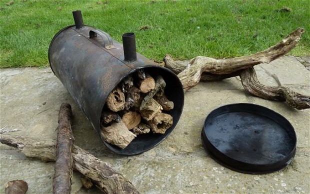 Kadai výrobník dřevěného uhlí