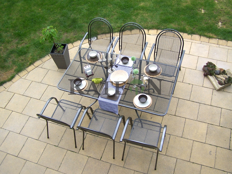 Zahradní kovová sestava CORINA 1+4 TAKO 190x105cm