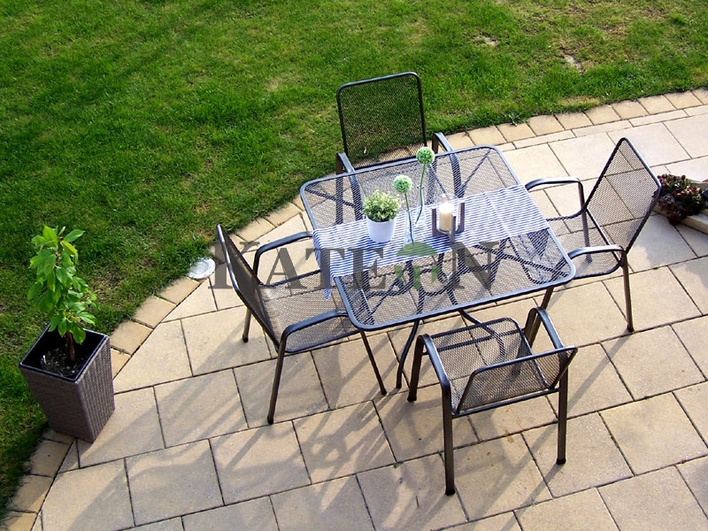 Zahradní kovová sestava SÁGA II. 1+4 TAKO 105x105 cm