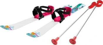 Dětské lyže BABY SKI 70cm bílo fialová - plastové kluzky na sníh - certifikované
