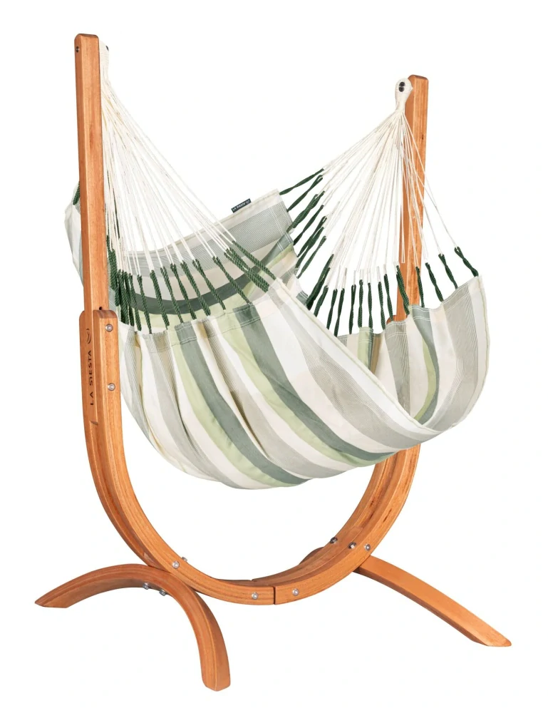 Houpací sedačka se stojanem - La Siesta Udine Outdoor Cedar