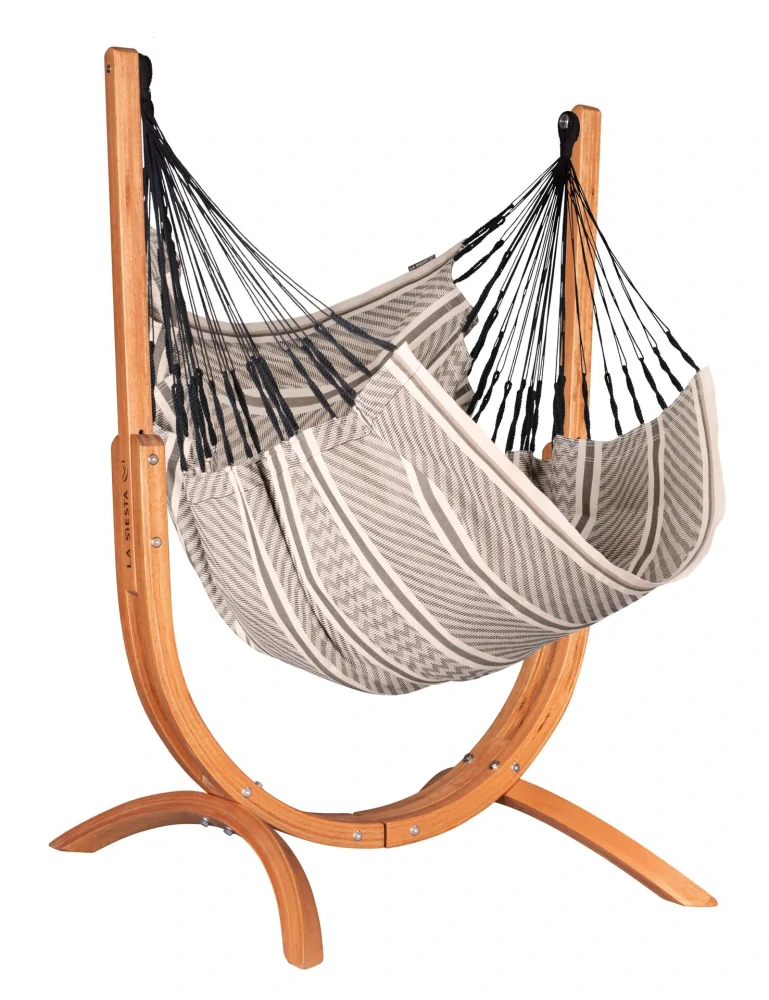 Houpací sedačka se stojanem - La Siesta Udine Organic Zebra
