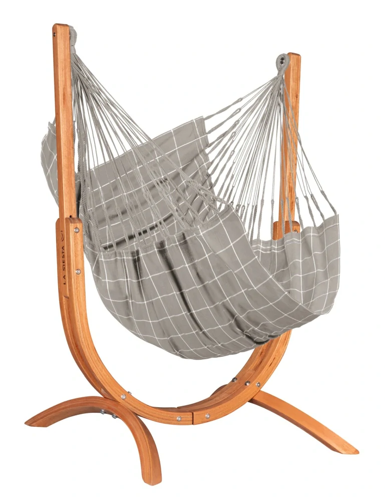 Houpací sedačka se stojanem - La Siesta Udine Outdoor Almond