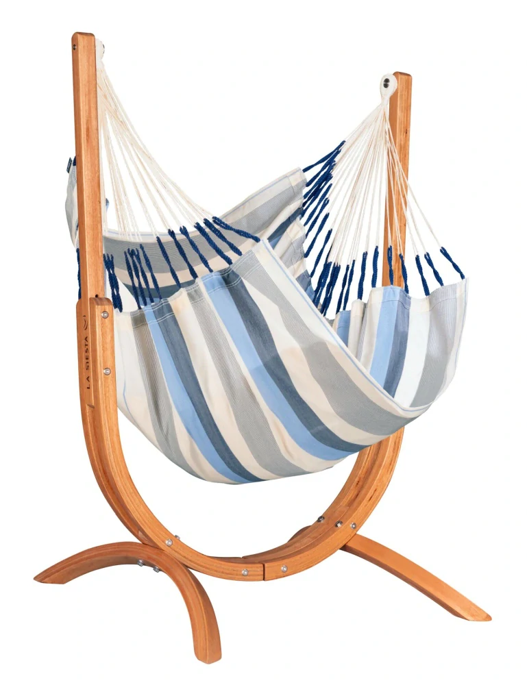 Houpací sedačka se stojanem - La Siesta Udine Outdoor Seasalt