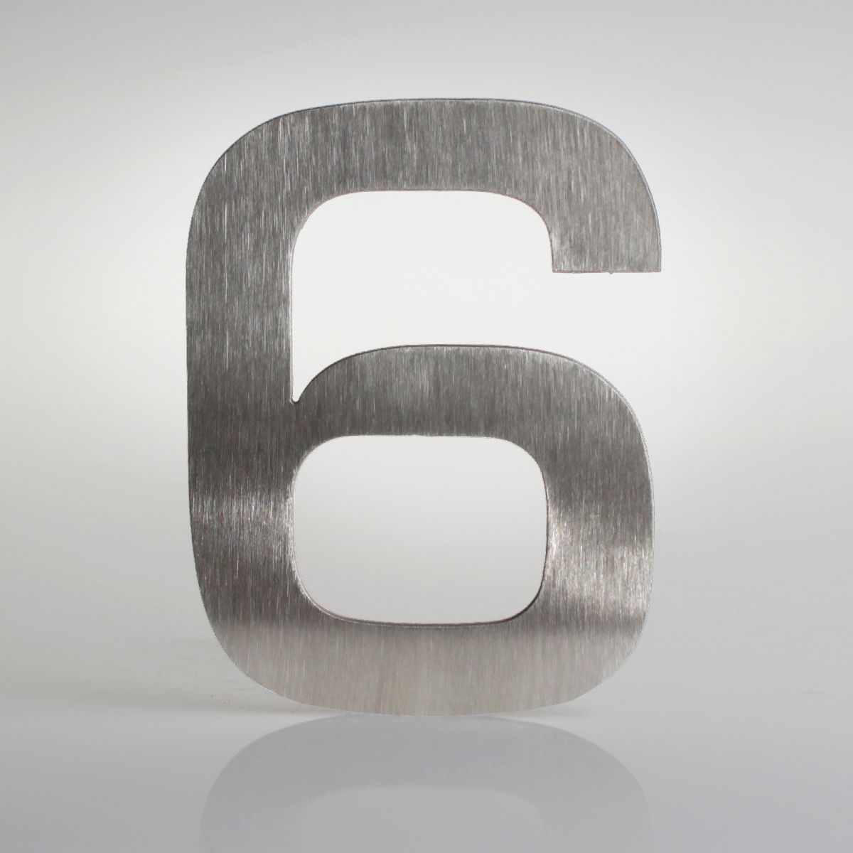 Domovní číslo 6 popisné Nerez EUROMODE