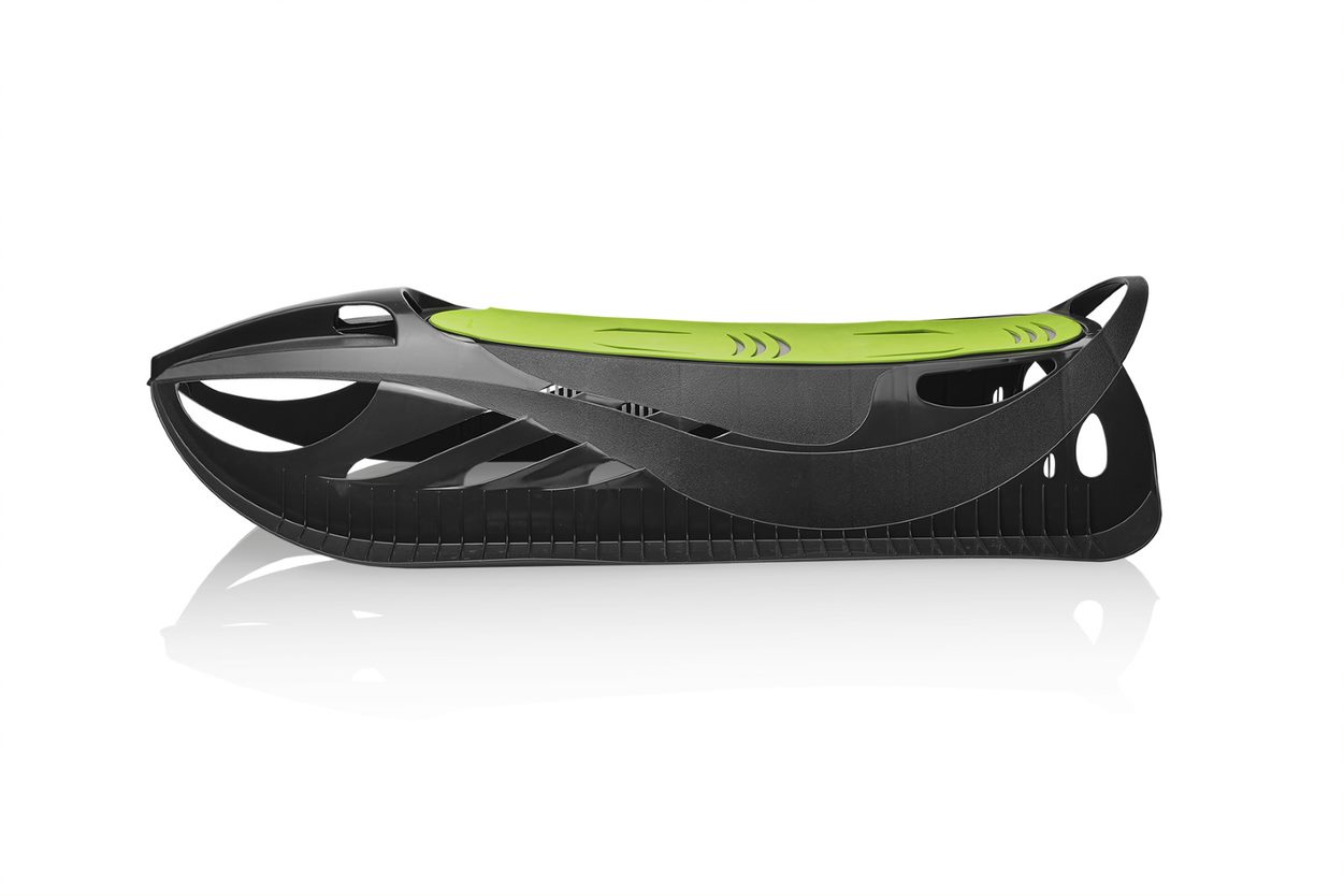 Sáně NEON GRIP antracit-zelené