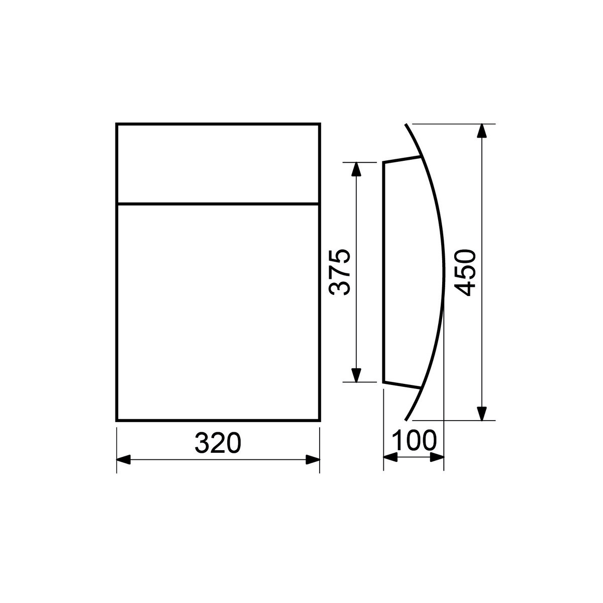 Nerezová poštovní schránka  Richter - BK.931.N