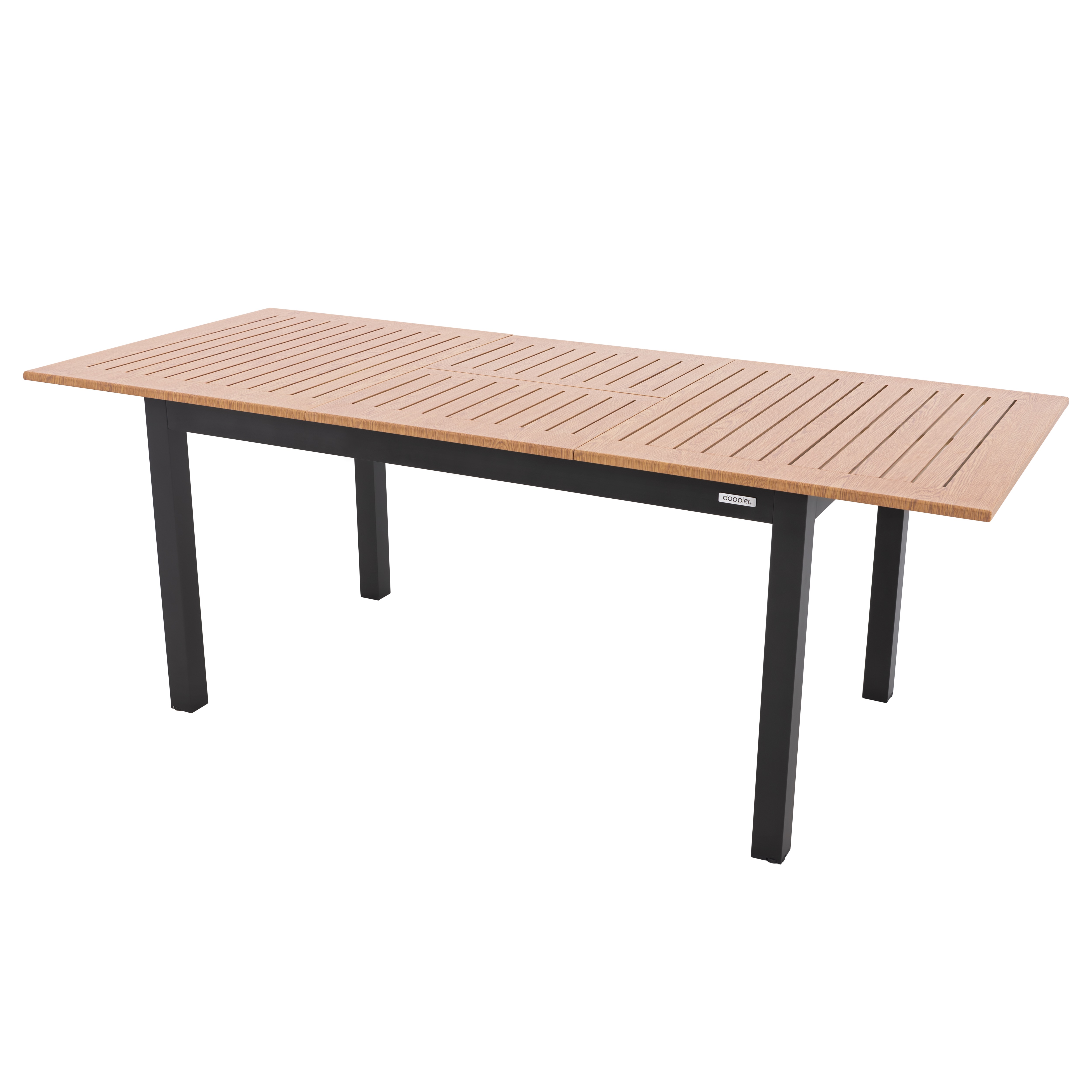 Stůl Doppler EXPERT WOOD Antracit rozkládací 220/280 x 100 cm