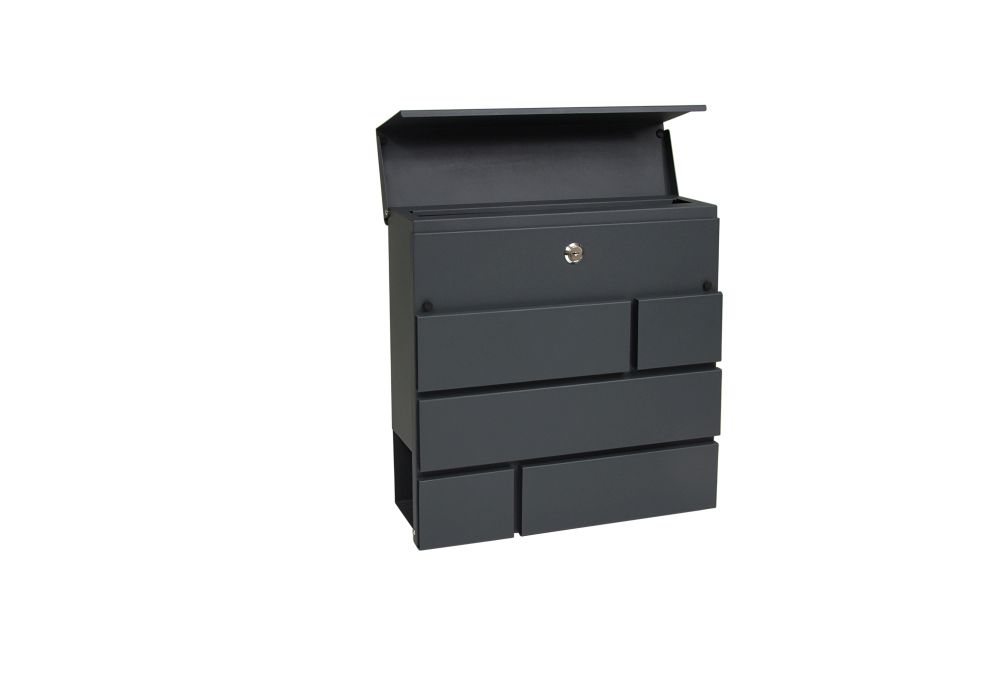 Ocelová poštovní schránka Richter BK.932.AM s tubusem