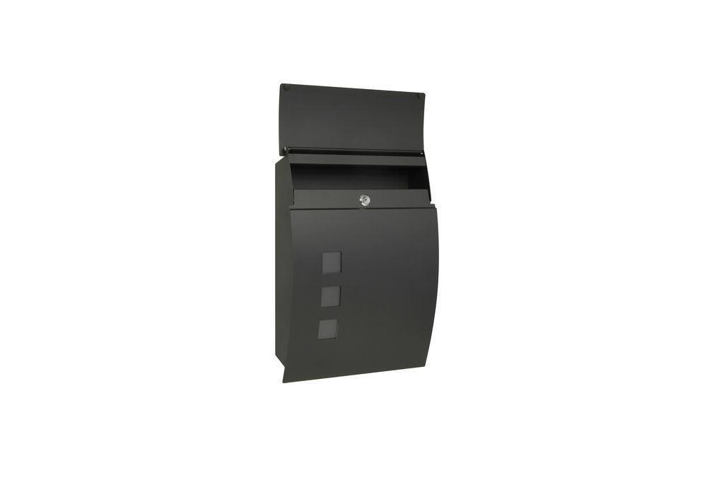 Ocelová poštovní schránka Richter BK.931.G.C s průhledítky