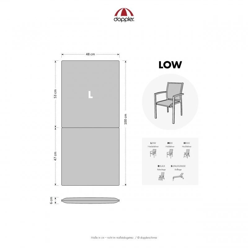 Polstr DOPPLER STAR 2025 nízká opěrka