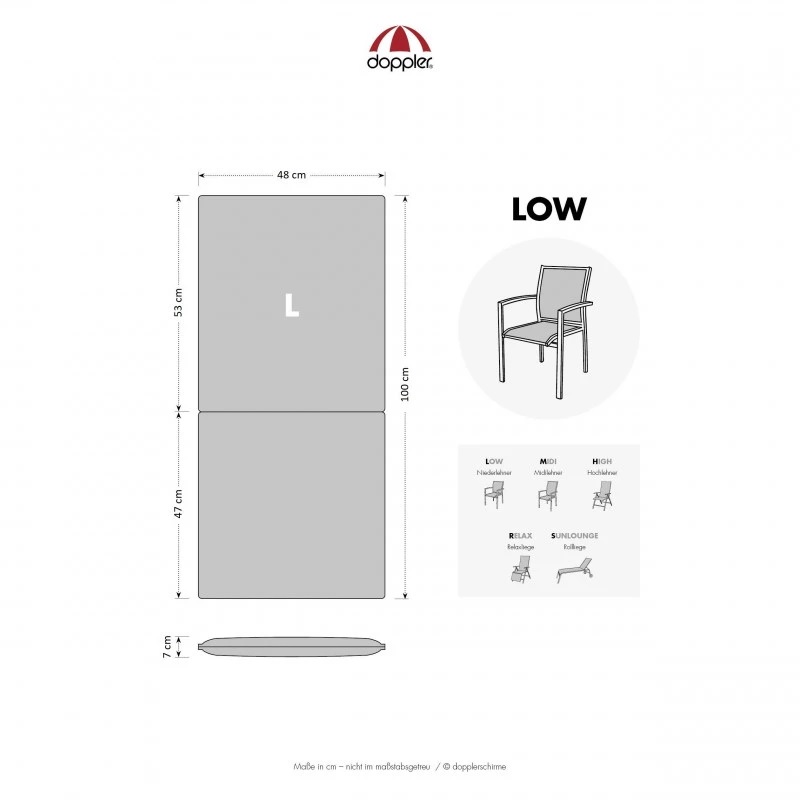 Polstr DOPPLER FUSION 1406 nízká opěrka