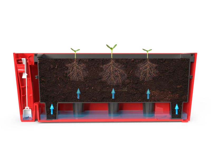 PLASTKON samozavlažovací truhlík Supreme - různé barvy