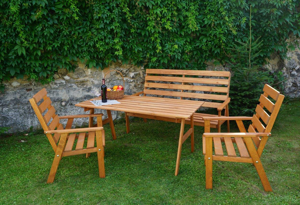 Zahradní sestava SYLVA dřevěná Rojaplast