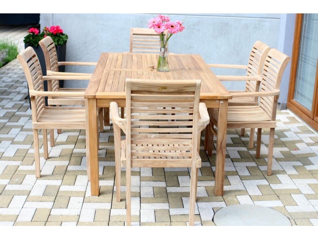 Teaková zahradní sestava GARDEN IV. 1+6 TEXIM