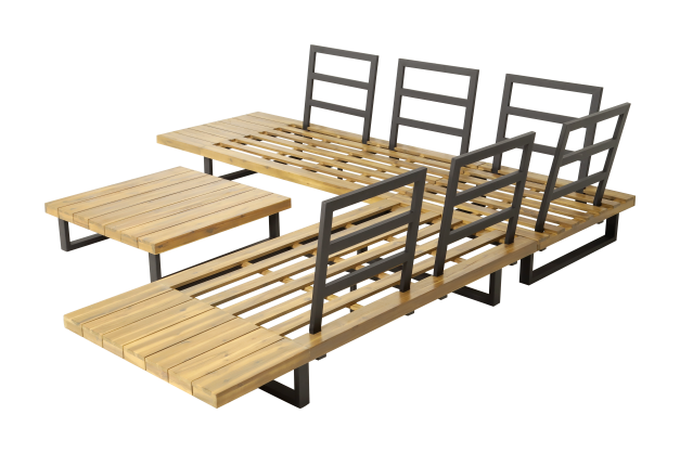 Zahradní set dřevěný WILLIAM Rojaplast