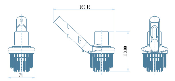Kartáč do rohů bazénu Shark Pooltechnik