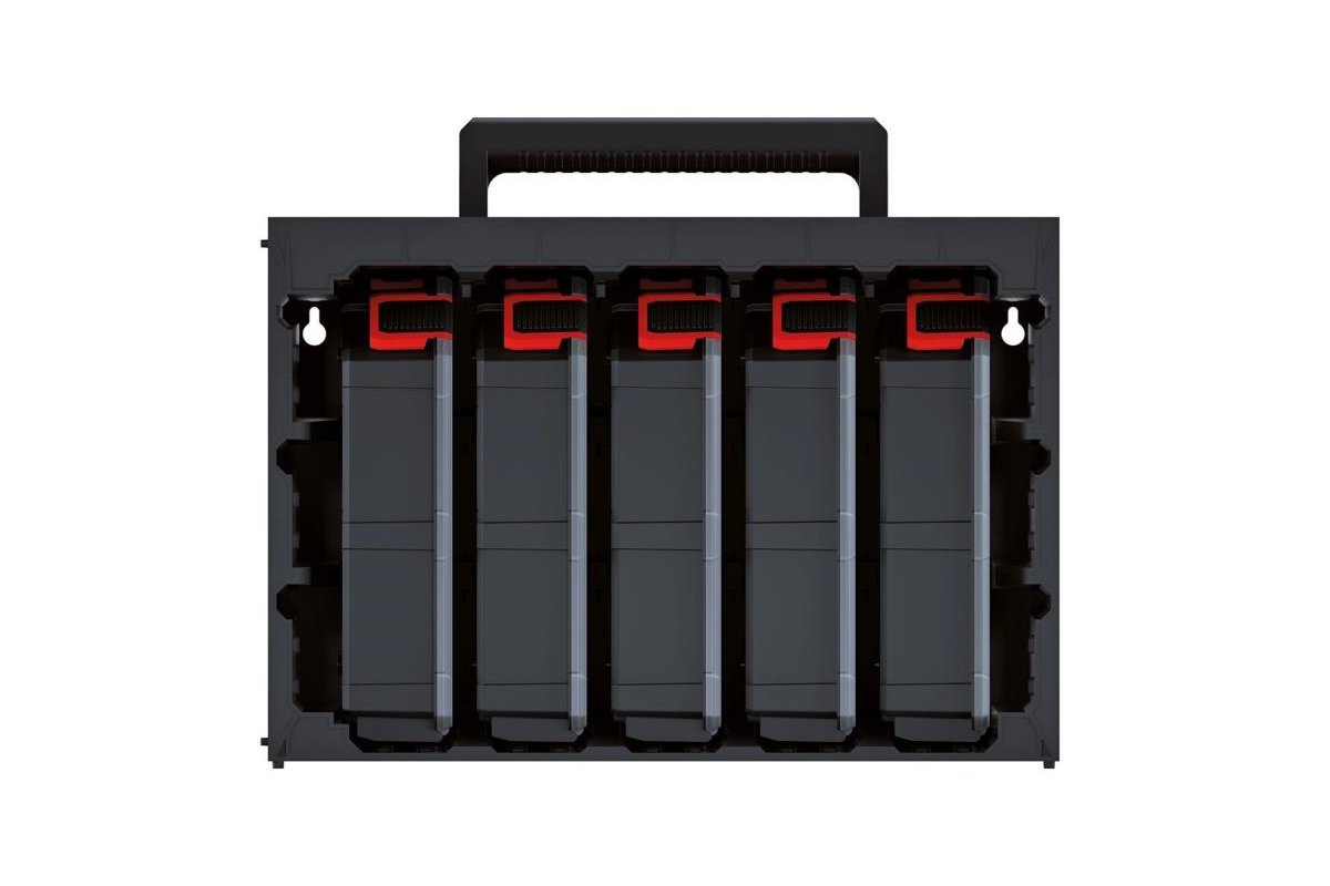 Skříňka na stěnu s 5 organizéry TAGER CASE, 415 x 290 x 290 mm Kistenberg