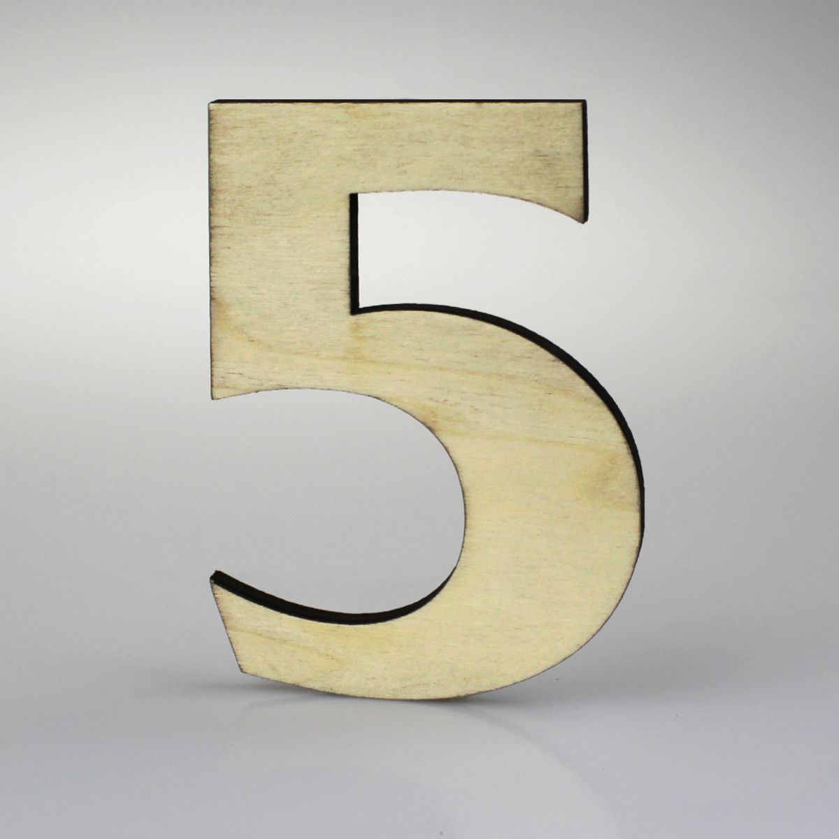 Domovní číslo 5 popisné Dřevěné přírodní FRANCE