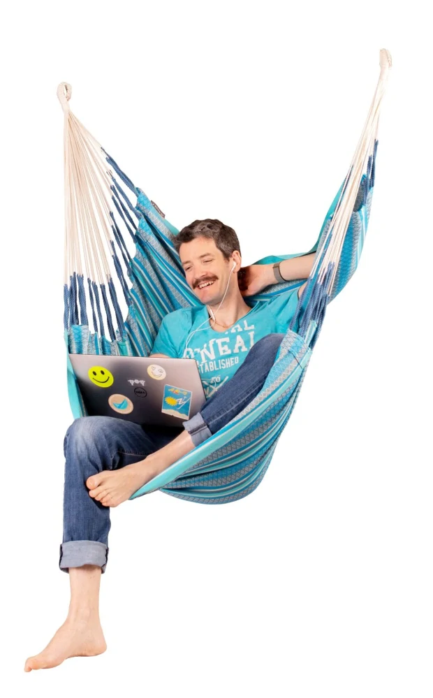 Houpací sedačka - La Siesta Cumbia Comfort Organic azure