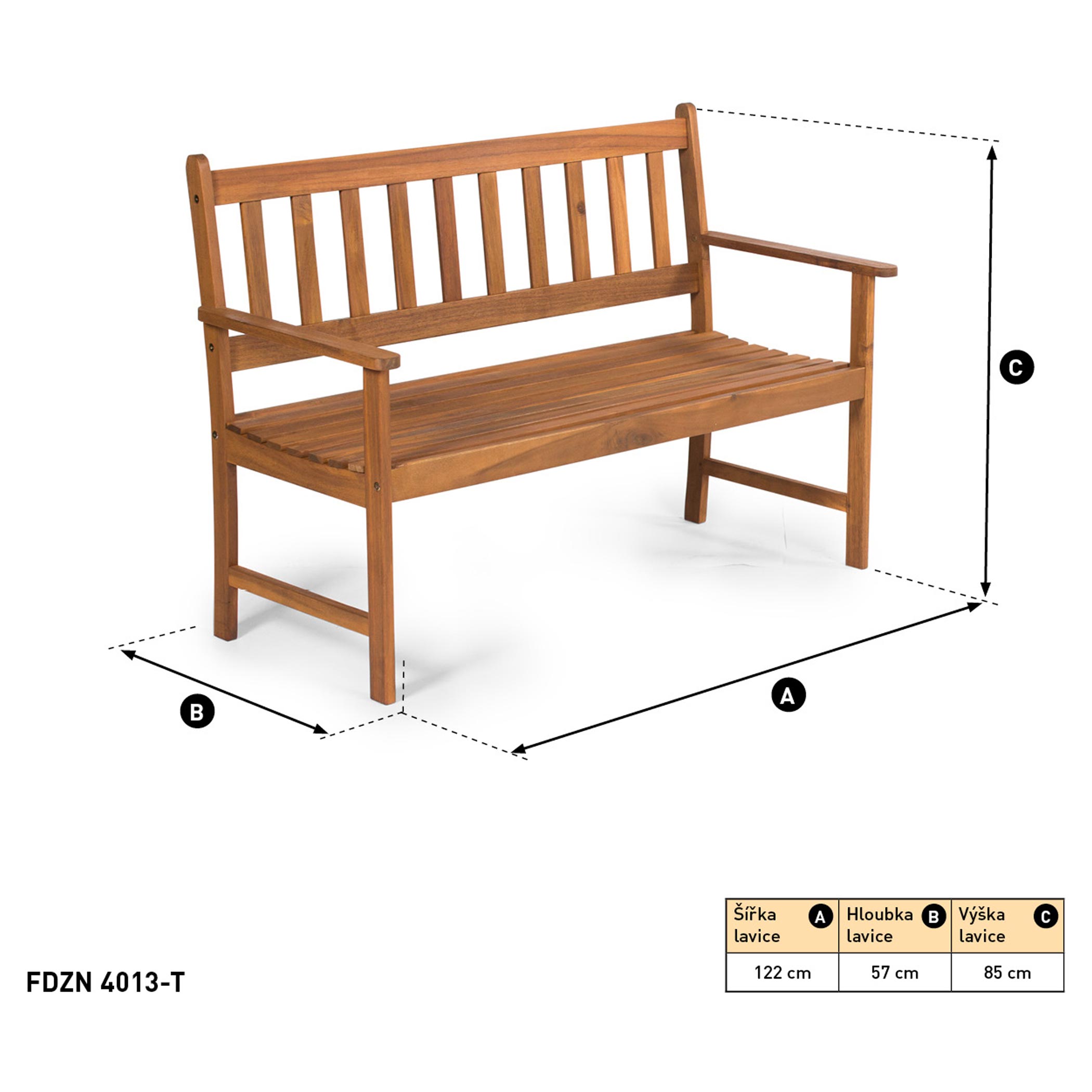 Zahradní  lavice FDZN 4013-T Fieldmann