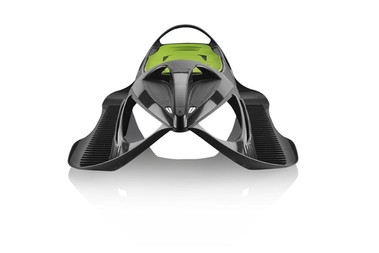 Sáně NEON GRIP antracit-zelené