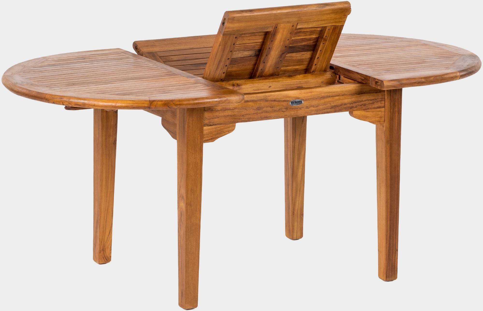 ELEGANTE VI teakový stůl rozkládací 120x130-180cm Fakopa