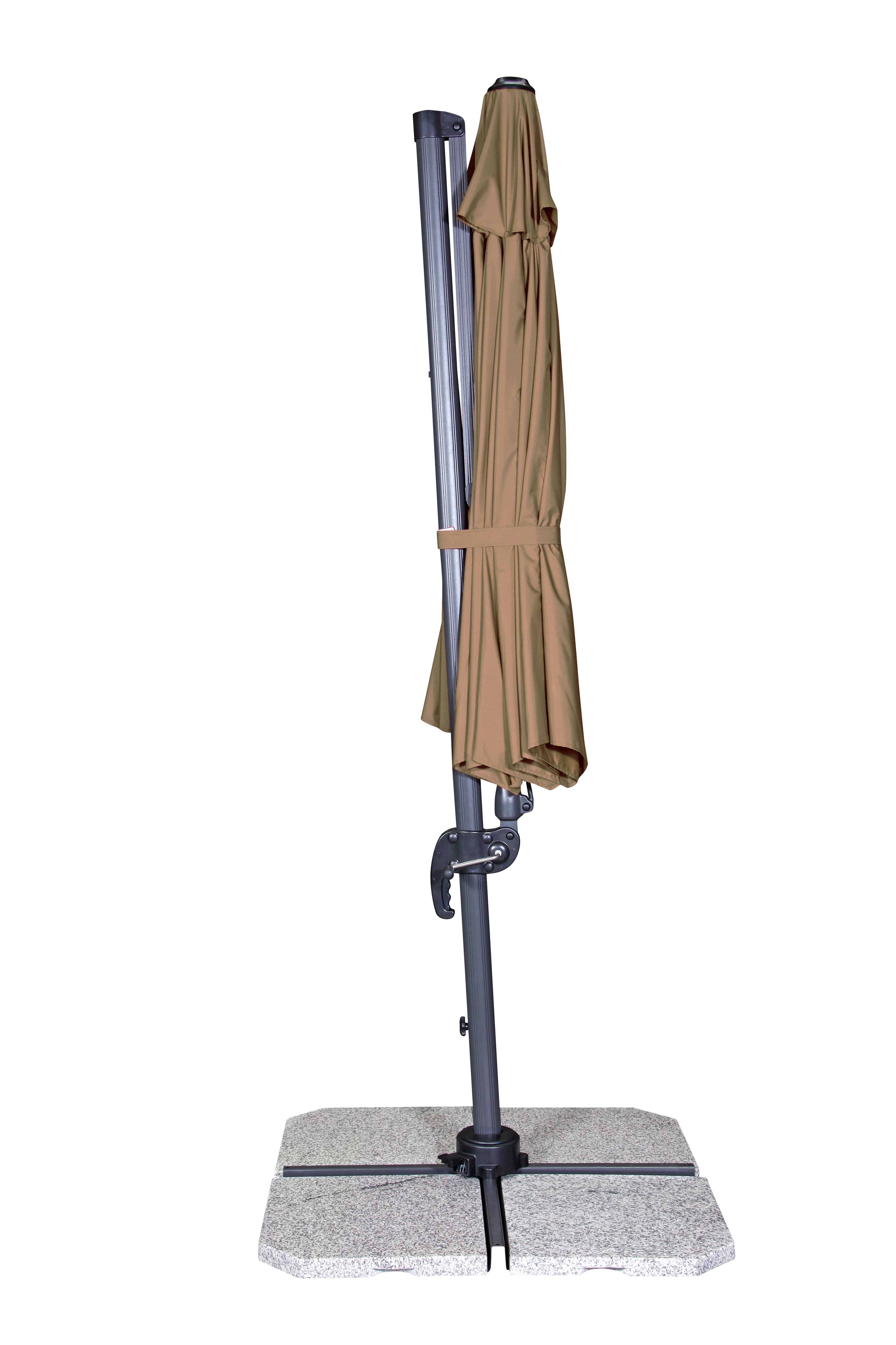 Slunečník DOPPLER RAVENNA Axial 330 cm - ANTRACIT 840