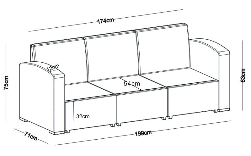 Zahradní sestava PORTORIKO GREY DeLuxe V-garden