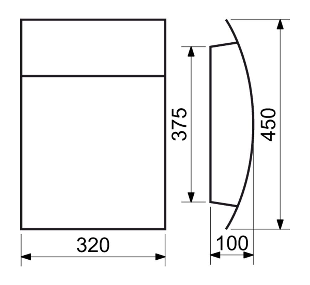 Ocelová poštovní schránka Richter BK.931.AM