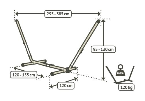 Stojan na houpací síť - La Siesta Mediterráneo creme