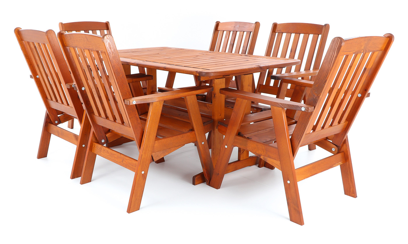 Stolová sestava VeGA OSCAR SET 6 V-garden