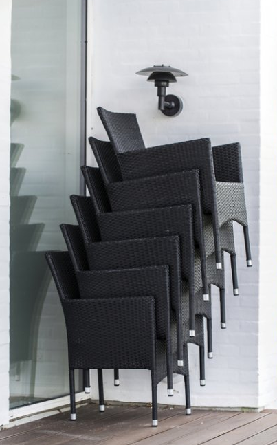 BALI zahradní křeslo černé TEXIM