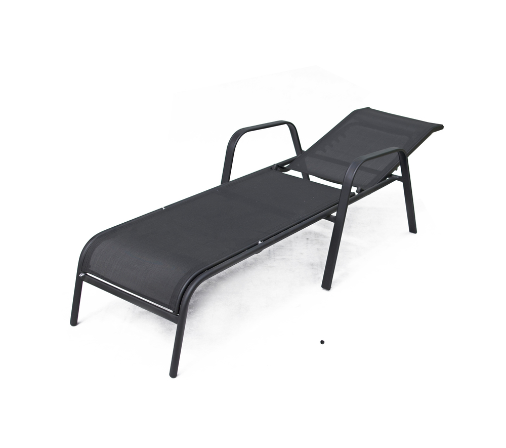 Zahradní lehátko ZWC-52 černé Rojaplast