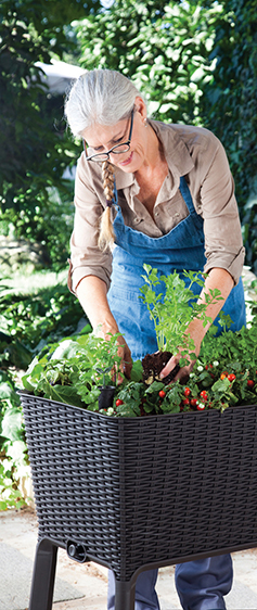 Květináč Easy grow grafit Keter