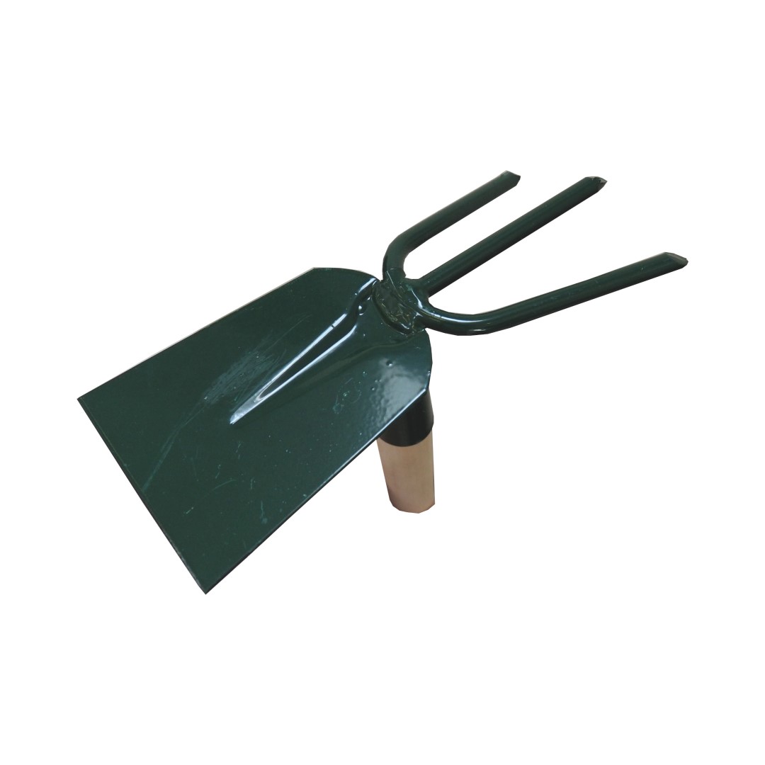 Motyka plochá - trojzub s násadou 100 cm, FED