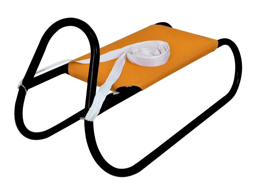 Kovové saně 62 cm RULYT oranžovo-černé