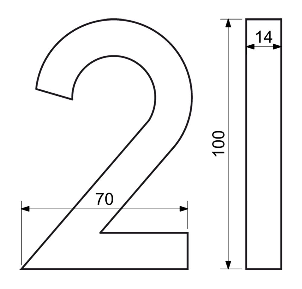 Richter domovní číslo 3D - Antracit matná 2