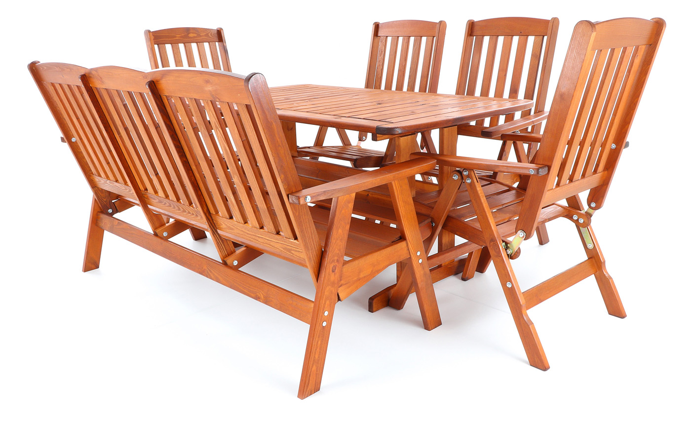 Stolová sestava VeGA OSCAR DeLuxe SET 7 V-garden